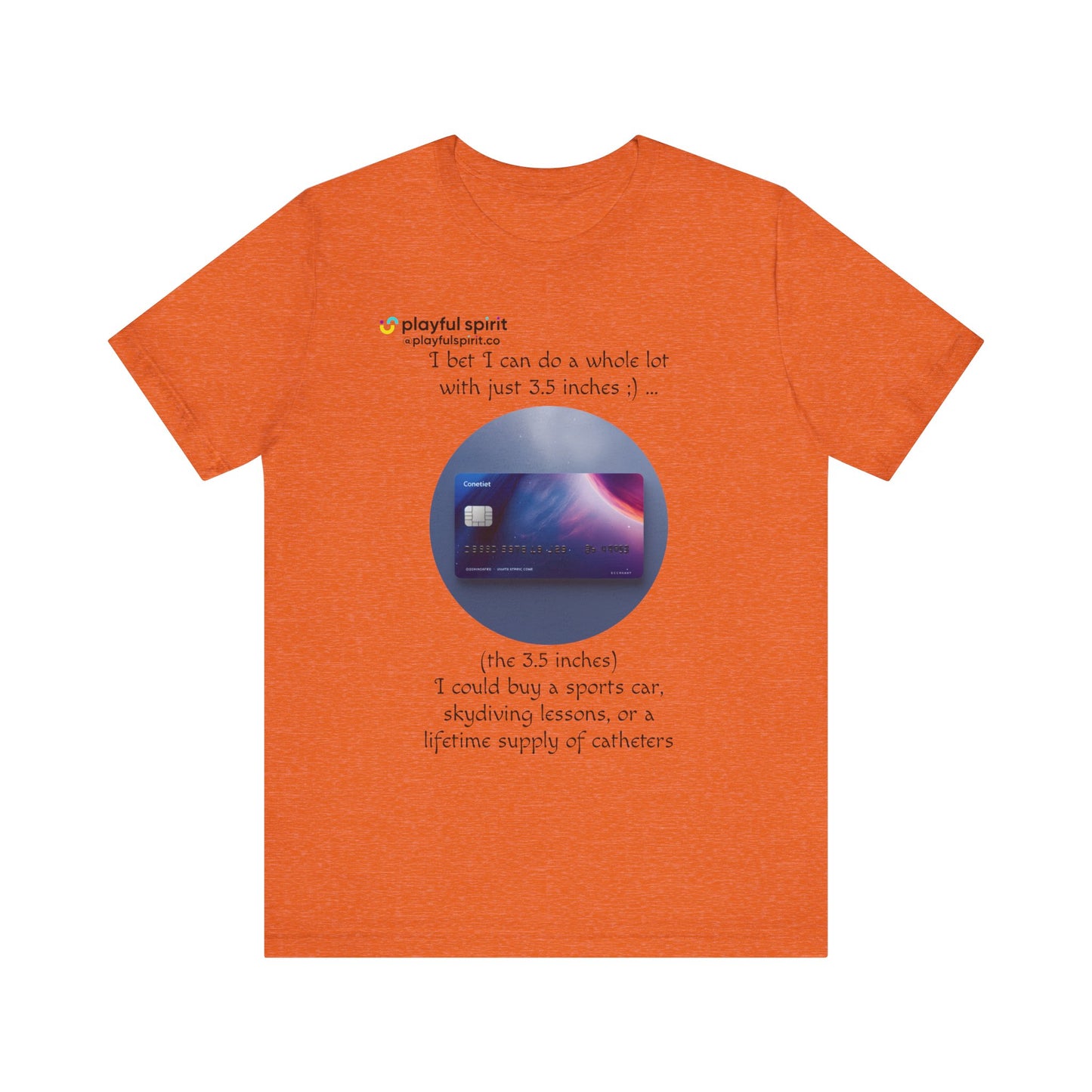I bet I can do a whole lot with just 3.5 inches ;) … Buy a sports car, skydiving lessons, or scuba diving (the 3.5 inches) | Shirt
