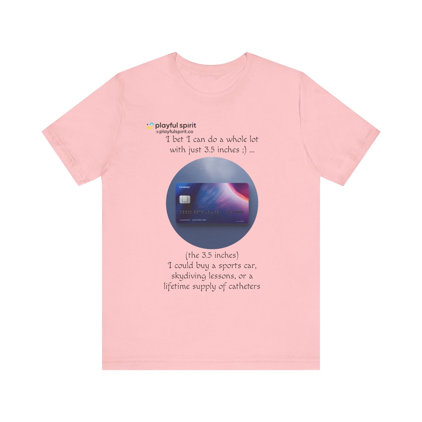 I bet I can do a whole lot with just 3.5 inches ;) … Buy a sports car, skydiving lessons, or scuba diving (the 3.5 inches) | Shirt
