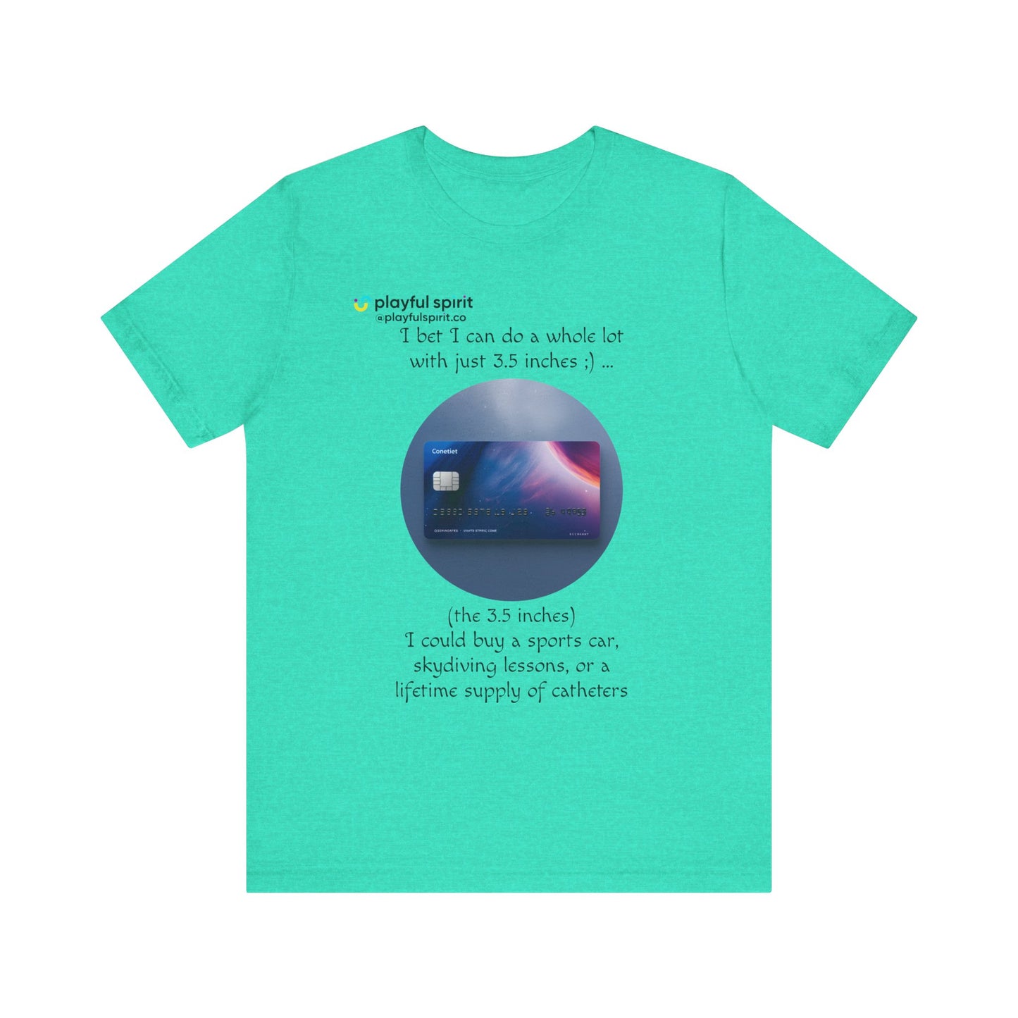 I bet I can do a whole lot with just 3.5 inches ;) … Buy a sports car, skydiving lessons, or scuba diving (the 3.5 inches) | Shirt