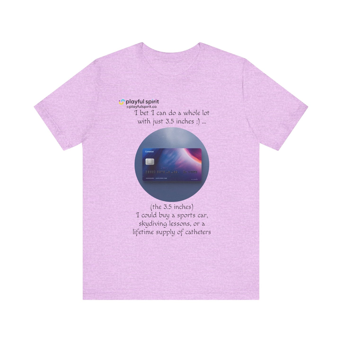 I bet I can do a whole lot with just 3.5 inches ;) … Buy a sports car, skydiving lessons, or scuba diving (the 3.5 inches) | Shirt