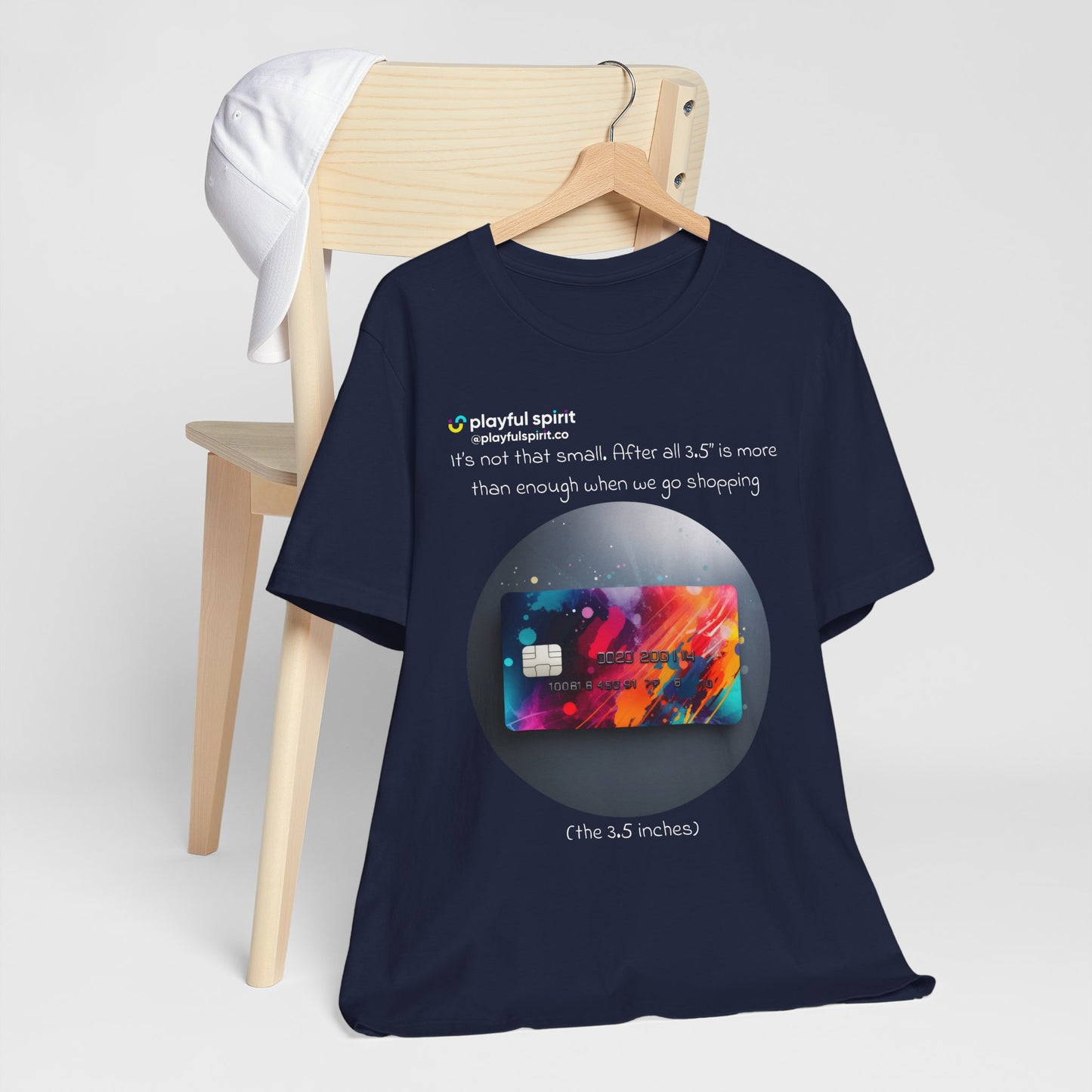 It’s not that small. After all 3.5” is more than enough when we go shopping (the 3.5 inches) | Shirt