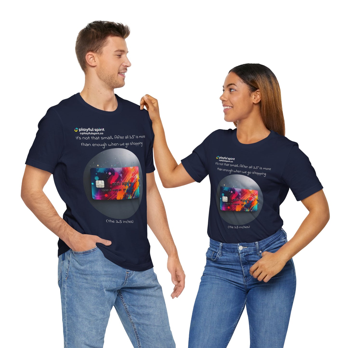 It’s not that small. After all 3.5” is more than enough when we go shopping (the 3.5 inches) | Shirt