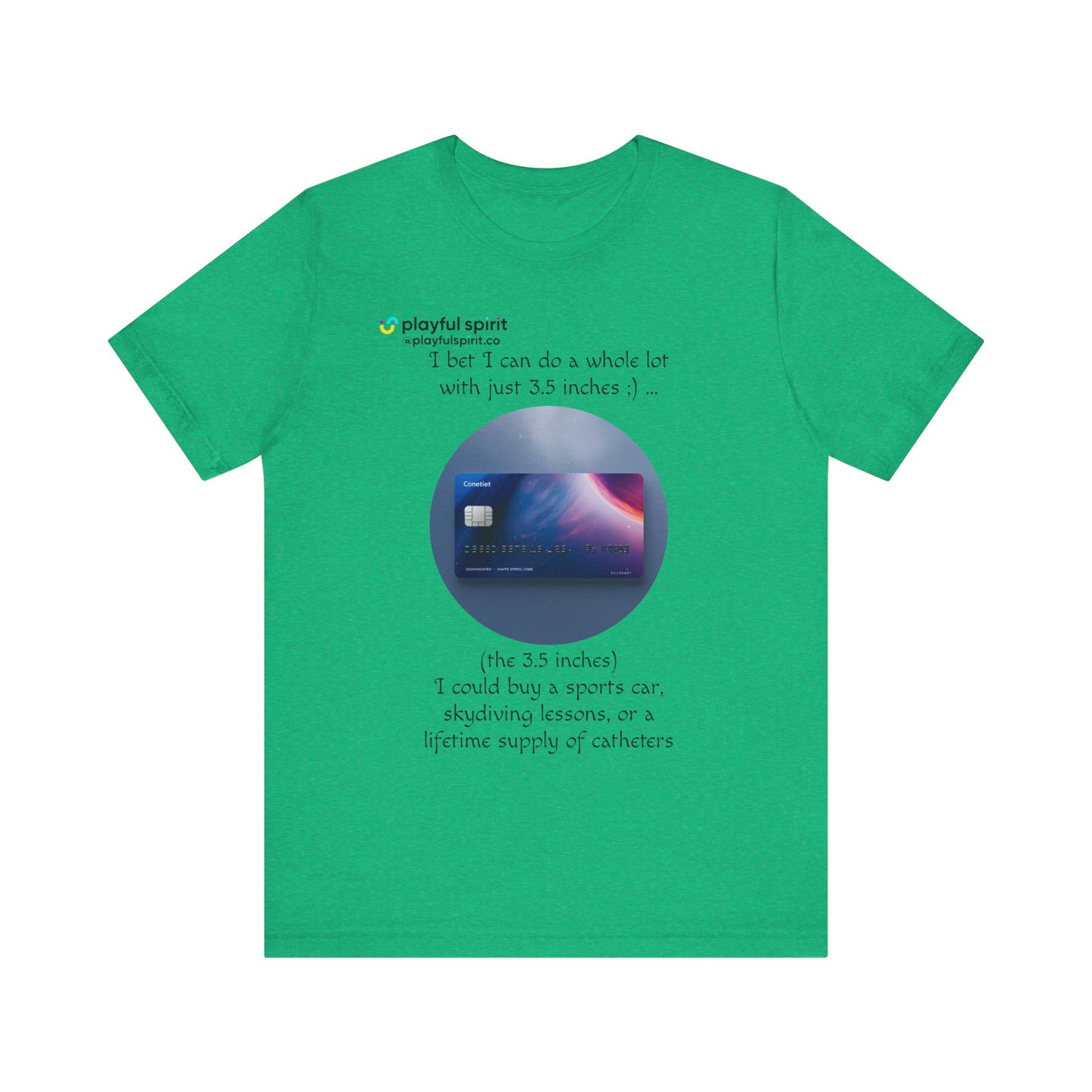 I bet I can do a whole lot with just 3.5 inches ;) … Buy a sports car, skydiving lessons, or scuba diving (the 3.5 inches) | Shirt