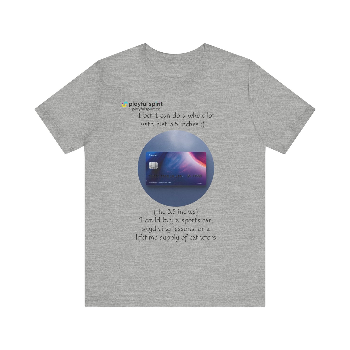 I bet I can do a whole lot with just 3.5 inches ;) … Buy a sports car, skydiving lessons, or scuba diving (the 3.5 inches) | Shirt